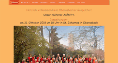 Desktop Screenshot of oberasbacher-gospelchor.de